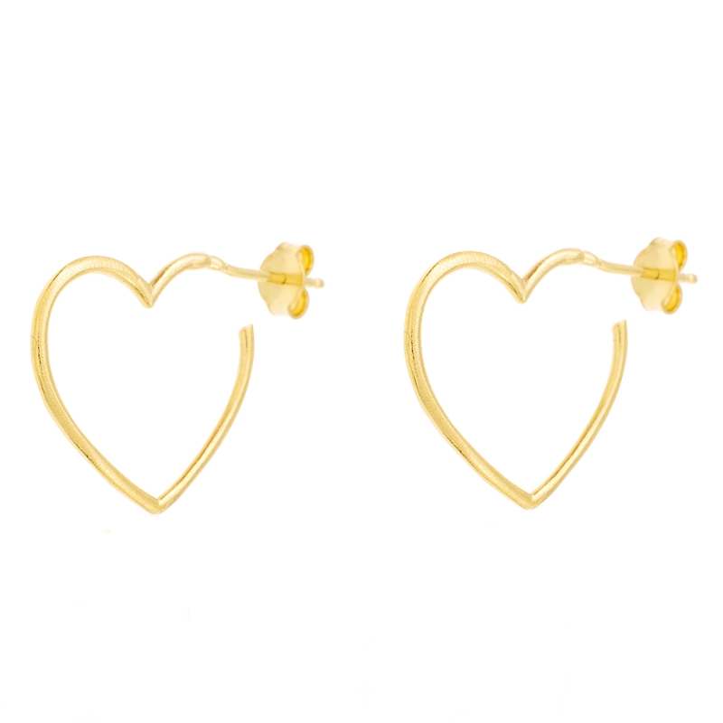 pendiente forma de corazon