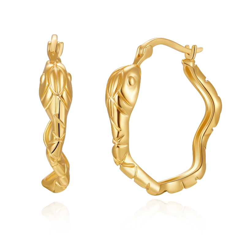 pendiente aro serpiente