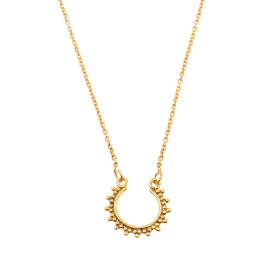 collar hippie oro